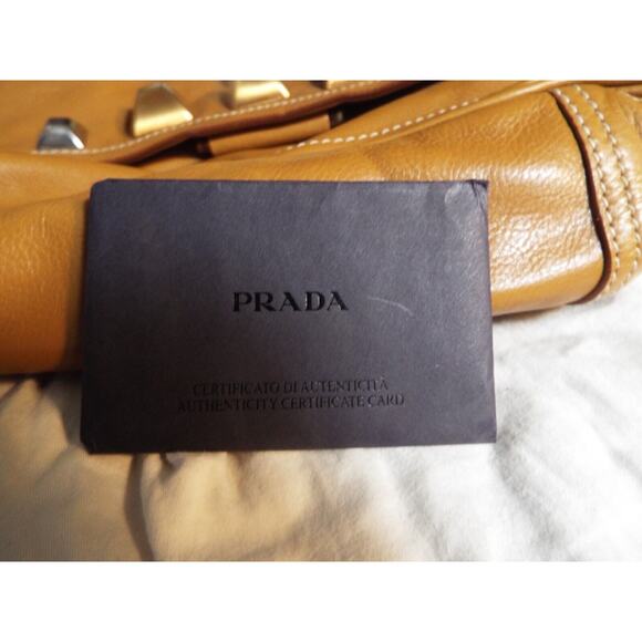 Prada Brown Suede Shoulder Bag BR2429 with Card & Dust Bag - Picture 9 of 16